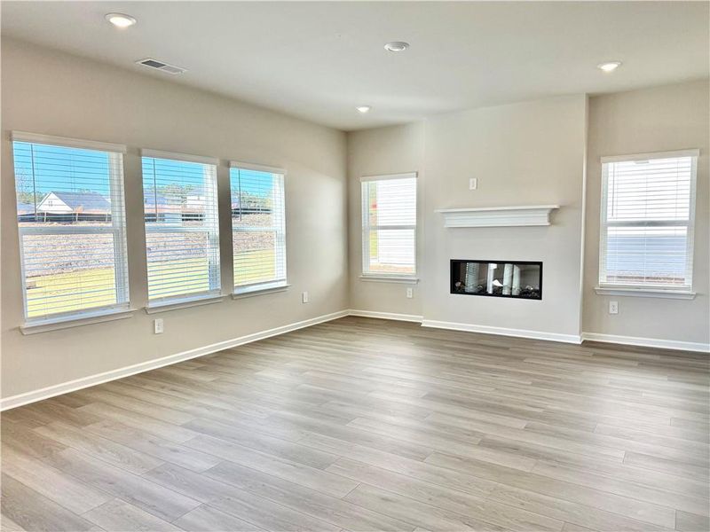 Spacious, unfurnished interior of a new home in Vines at Mill Creek - Estate Series, Braselton (Image 15). Spacious, unfurnished interior of a new home in Vines at Mill Creek - Estate Series, Braselton (Image 15).