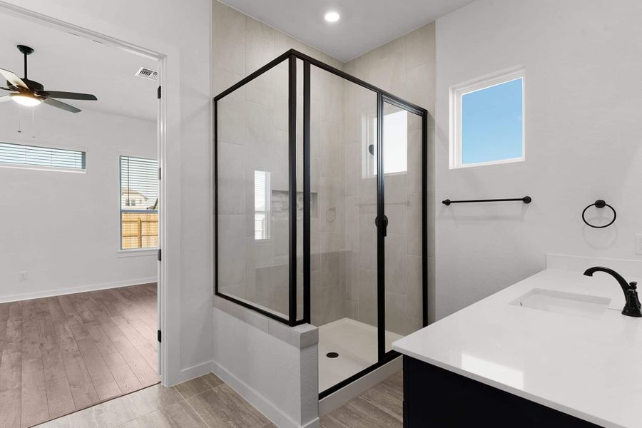 Furnished interior view inside a new home in Lariat, Liberty Hill (Image 8).