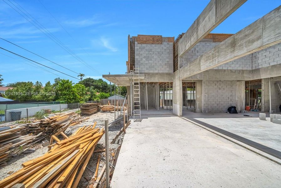 In-progress construction of a new home in , Miami Shores, FL (Image 20).