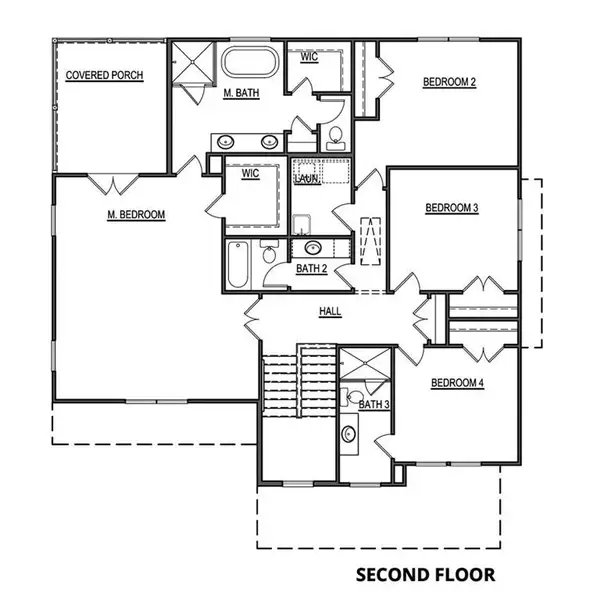 2D floor plan layout of this home in , Atlanta, GA (Image 3).