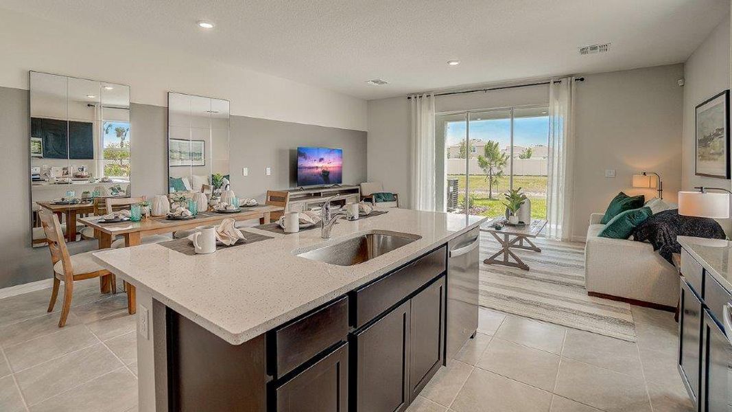 Furnished interior view inside a new home in Woodcreek, Wesley Chapel (Image 12).