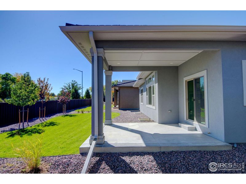 Exterior details and patio area of a home in , Loveland (Image 4).