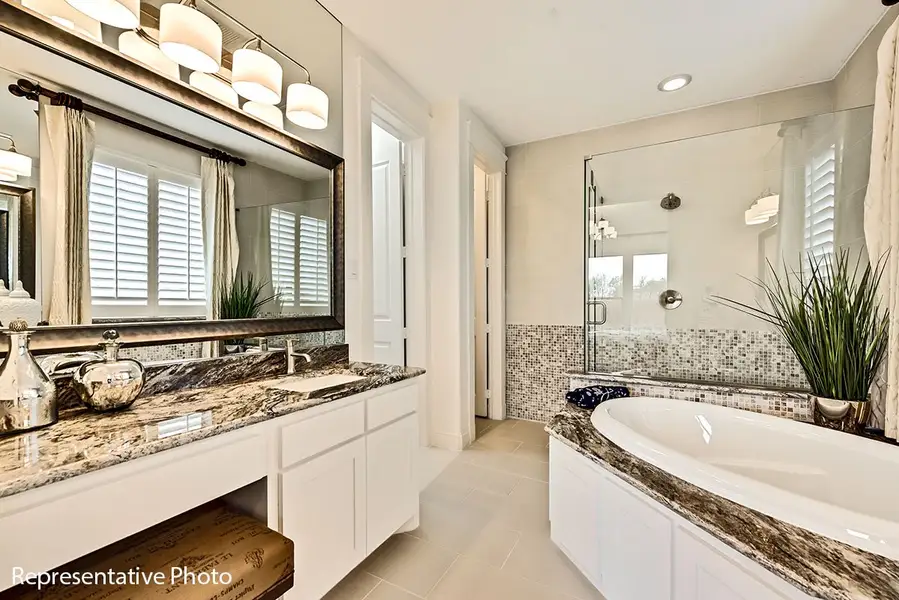 Representative furnished interior of a home built from the Alexandria II by Grand Homes in Grand Oaks, Celina (Image 12).