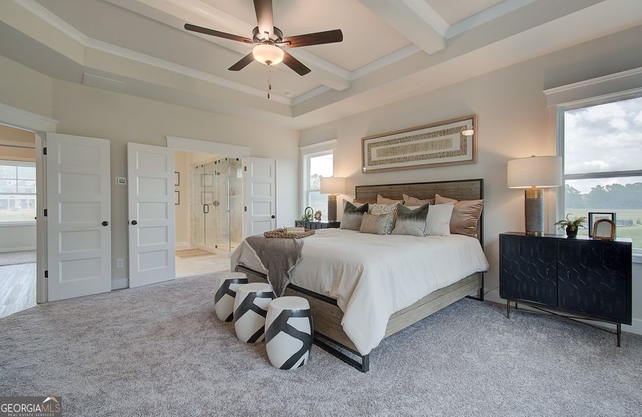 Furnished interior view inside a new home in Rosewood Lake Estates, Hoschton (Image 53).