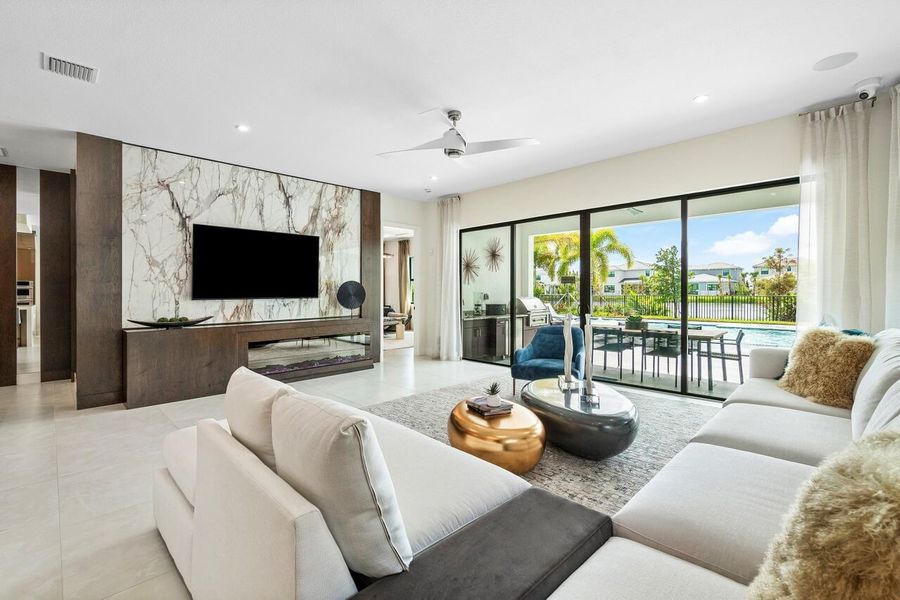 Furnished interior view inside a new home in Solana Bay at Avenir, Palm Beach Gardens (Image 9).