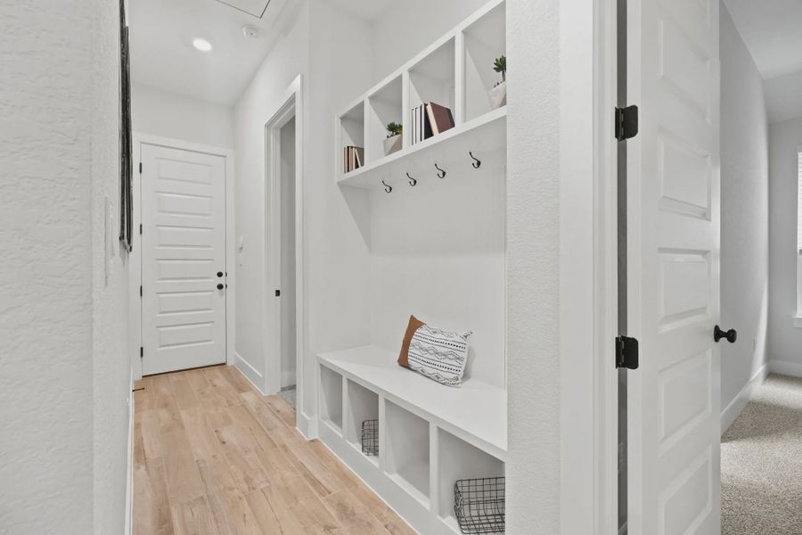 Furnished interior view inside a new home in 6 Creeks, Kyle (Image 6).