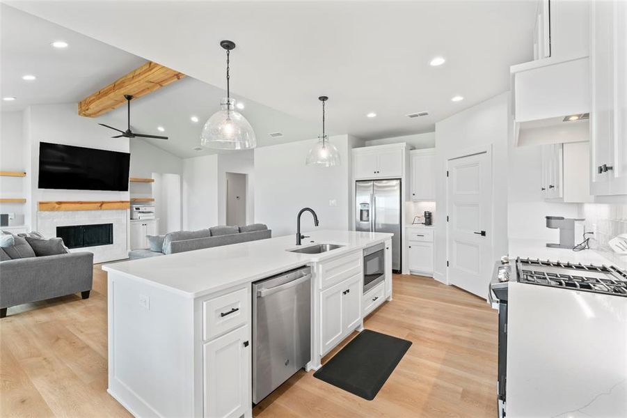 Furnished interior view inside a new home in , Abilene (Image 25).