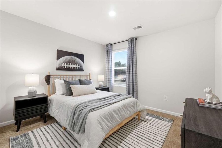 Furnished interior view inside a new home in Concord Oaks, Powder Springs (Image 17). Furnished interior view inside a new home in Concord Oaks, Powder Springs (Image 17).