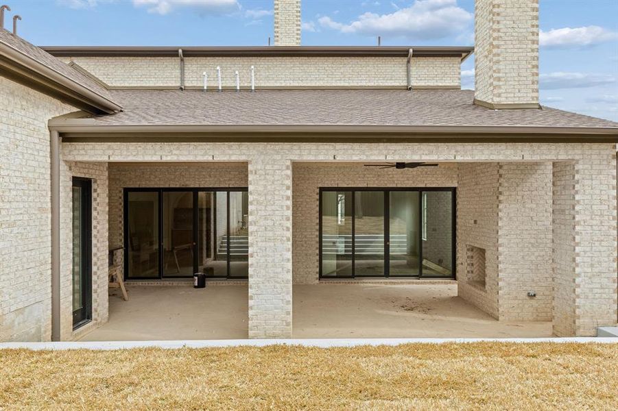 Exterior details and patio area of a home in , Dallas (Image 2). Exterior details and patio area of a home in , Dallas (Image 2).