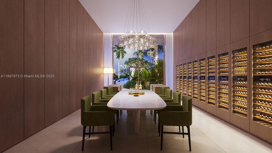 Furnished interior view inside a new home in 72 Carlyle, Miami Beach (Image 8).