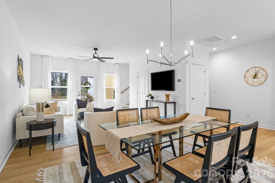 Furnished interior view inside a new home in , Charlotte (Image 12).