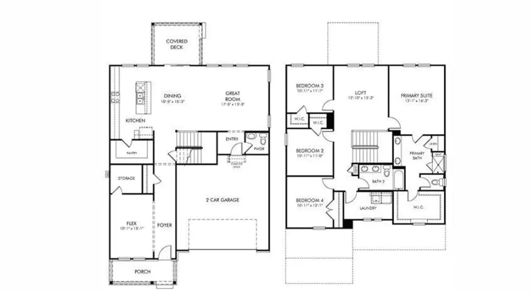 2D floor plan layout of this home in The Coves at Lakes of Cane Bay, Summerville, SC (Image 2). 2D floor plan layout of this home in The Coves at Lakes of Cane Bay, Summerville, SC (Image 2).
