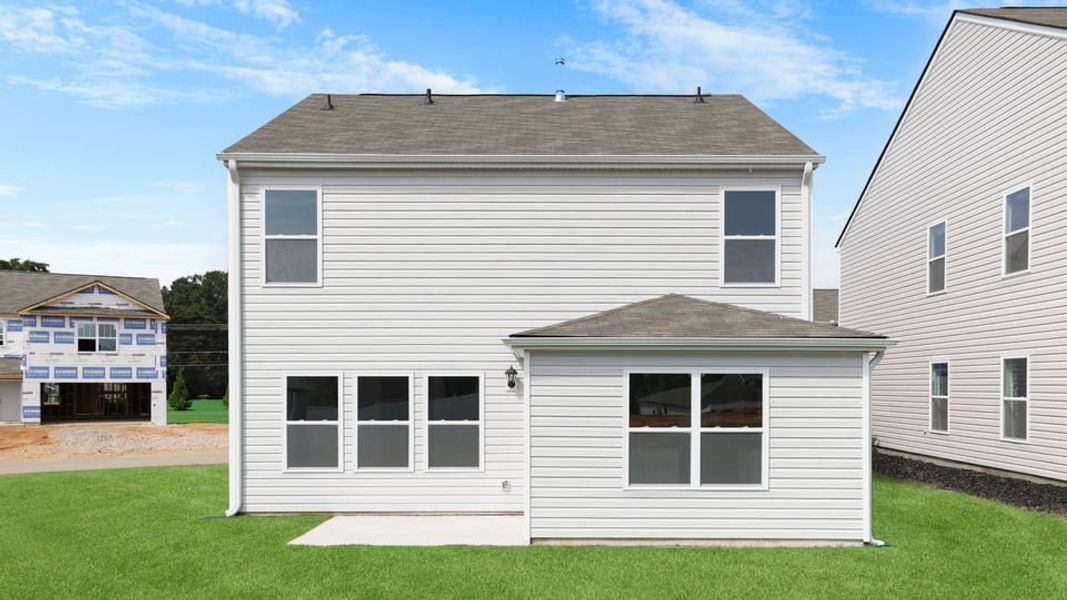 Exterior details and patio area of a home in Harper Ridge, Roebuck (Image 23).