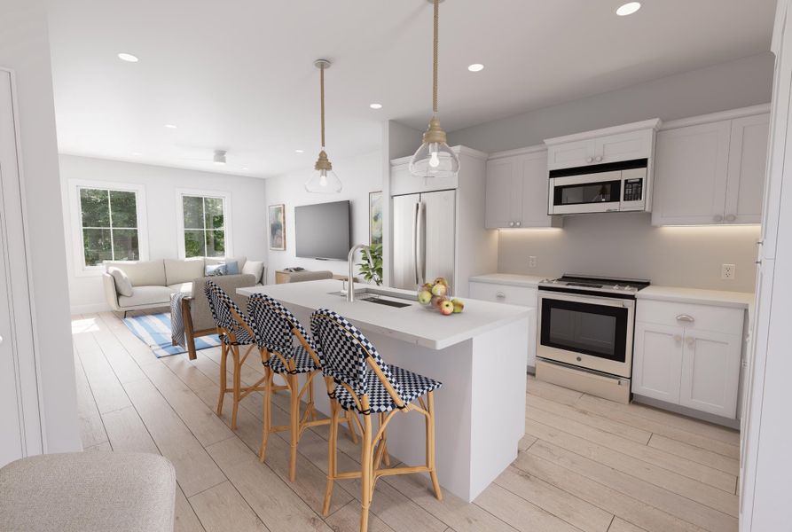 Furnished interior view inside a new home in , North Charleston (Image 16).