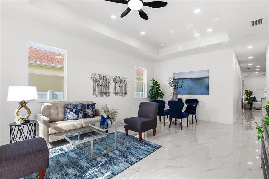 Furnished interior view inside a new home in , Tampa (Image 6).