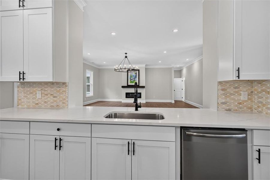Furnished interior view inside a new home in , Hoschton (Image 10).