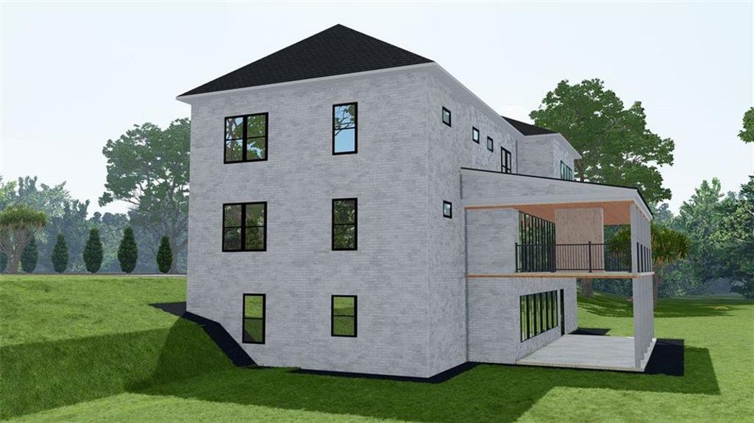 Exterior details and patio area of a home in , Buford (Image 9).