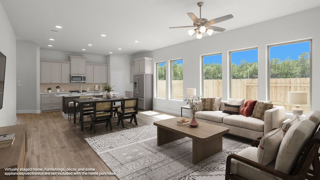 Furnished interior view inside a new home in Wildtree, Magnolia (Image 10). Furnished interior view inside a new home in Wildtree, Magnolia (Image 10).