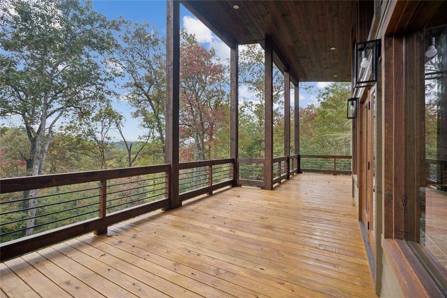 Exterior details and patio area of a home in , Mineral Bluff (Image 28).