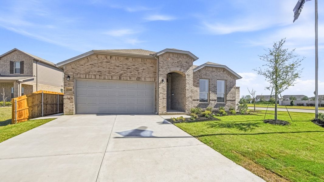 Representative exterior photo of a completed home built from the Blanco by D.R. Horton in Trails of Elizabeth Creek, Northlake, TX (Image 21).