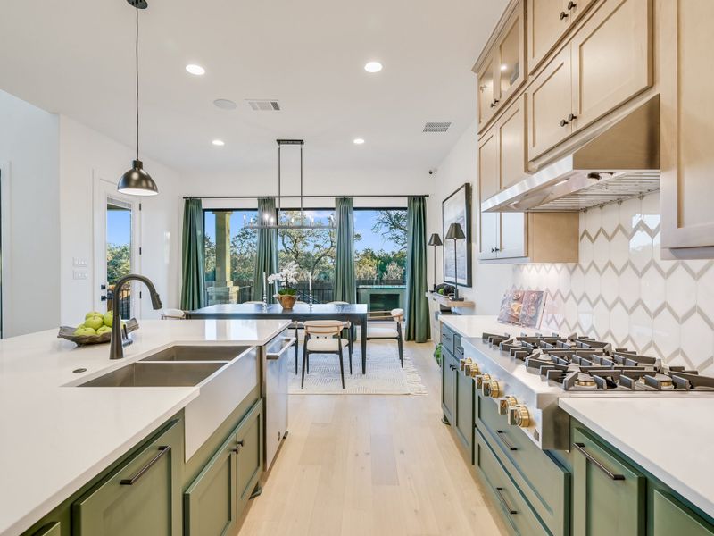 Representative furnished interior of a home built from the Topaz II by Giddens Homes in Riverstone, Georgetown (Image 14).