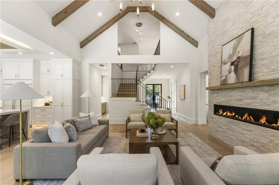 Furnished interior view inside a new home in , Atlanta (Image 44). Furnished interior view inside a new home in , Atlanta (Image 44).