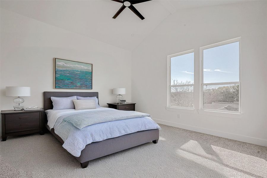 Virtually Staged Primary Bedroom - 3rd Floor