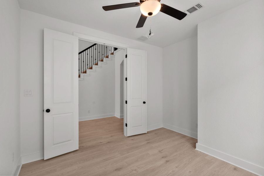 French doors in Study