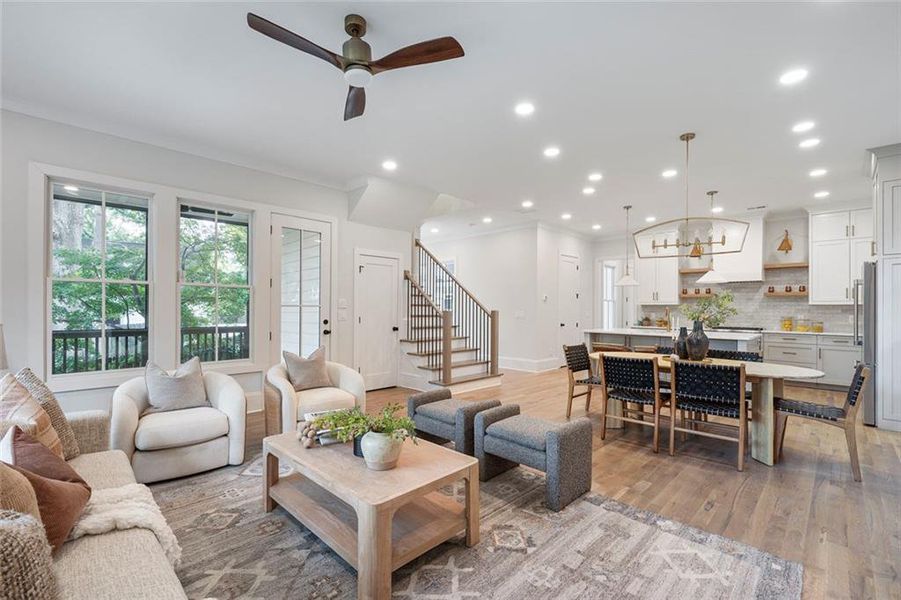 Furnished interior view inside a new home in , Atlanta (Image 39).