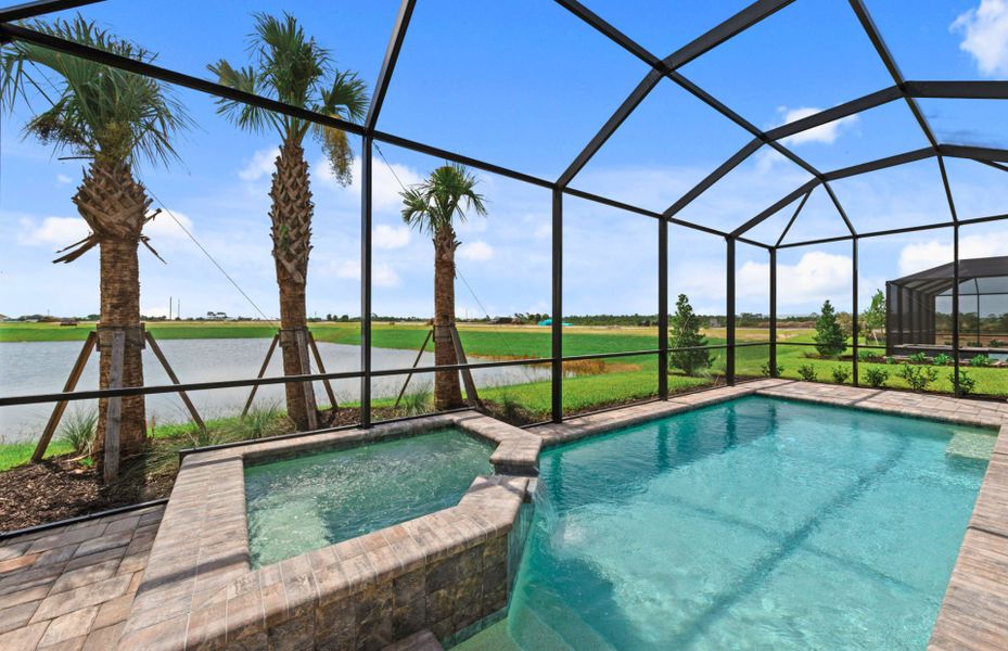 Exterior details and patio area of a home in BeachWalk by Manasota Key, Englewood (Image 26).