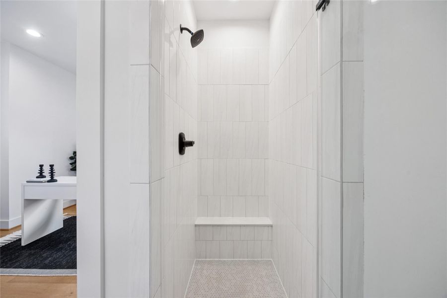 Close-up of interior finishes inside a home in , Houston (Image 21).