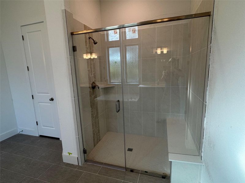 Walk-in shower in Primary Bath