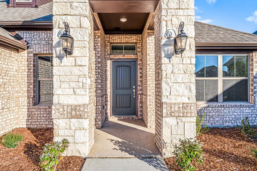 Exterior details and patio area of a home in Forest Ridge Estates, Greenville (Image 3).