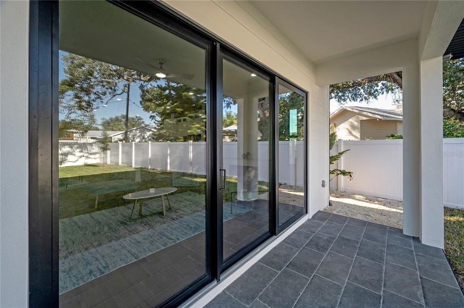 Exterior details and patio area of a home in , Tampa (Image 25).