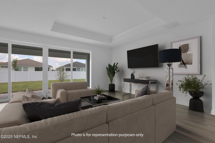 Furnished interior view inside a new home in The Preserve at Bannon Lakes, St. Augustine (Image 12). Furnished interior view inside a new home in The Preserve at Bannon Lakes, St. Augustine (Image 12).