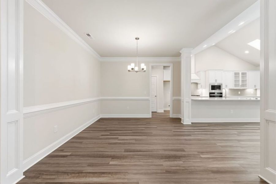Representative unfurnished interior of a home built from the Essex by Keystone Homes NC in Weybridge, Burlington (Image 28).