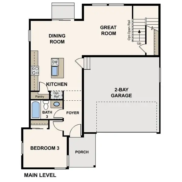 2D floor plan layout for the The Elevate by Century Communities in Windler, Aurora, CO (Image 2). 2D floor plan layout for the The Elevate by Century Communities in Windler, Aurora, CO (Image 2).