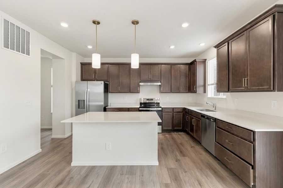 Furnished interior view inside a new home in Bennett Crossing Reserve, Bennett (Image 3).