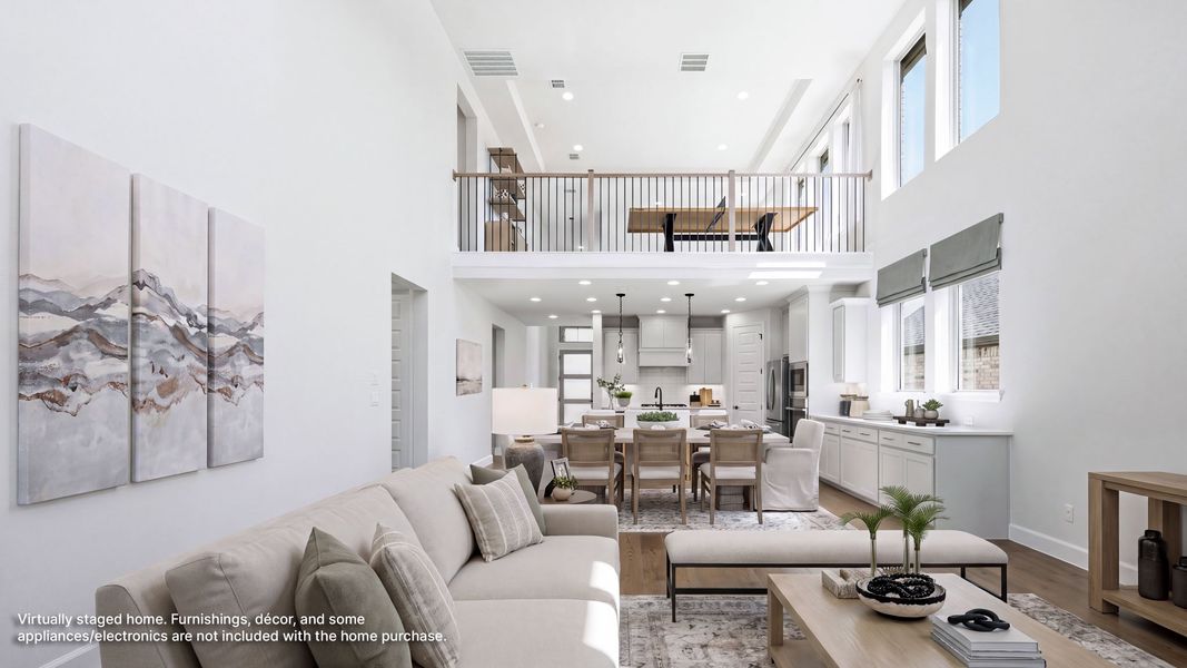 Furnished interior view inside a new home in Eliana, McKinney (Image 6).