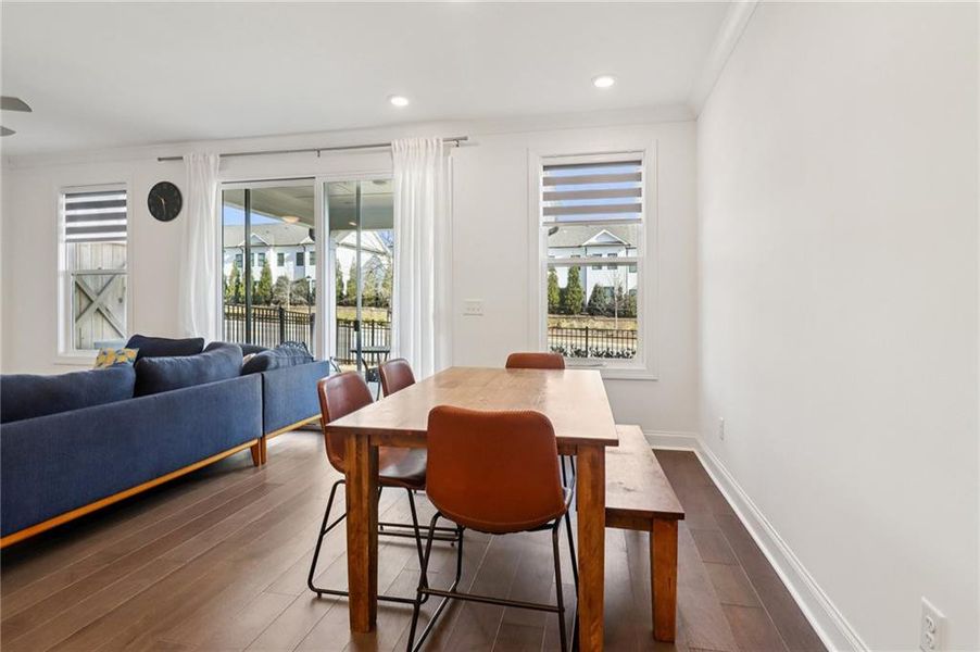 Furnished interior view inside a new home in , Buford (Image 9).