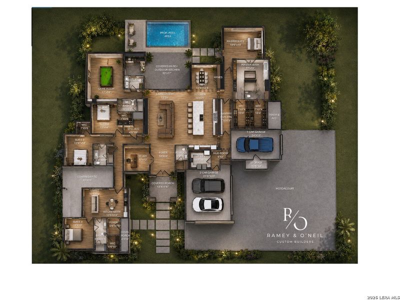 2D floor plan layout of this home in , Boerne, TX (Image 3).