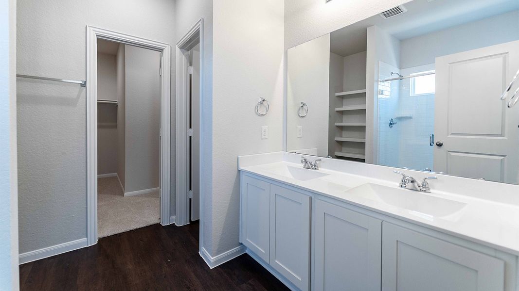 Furnished interior view inside a new home in The Canopies, Splendora (Image 7).