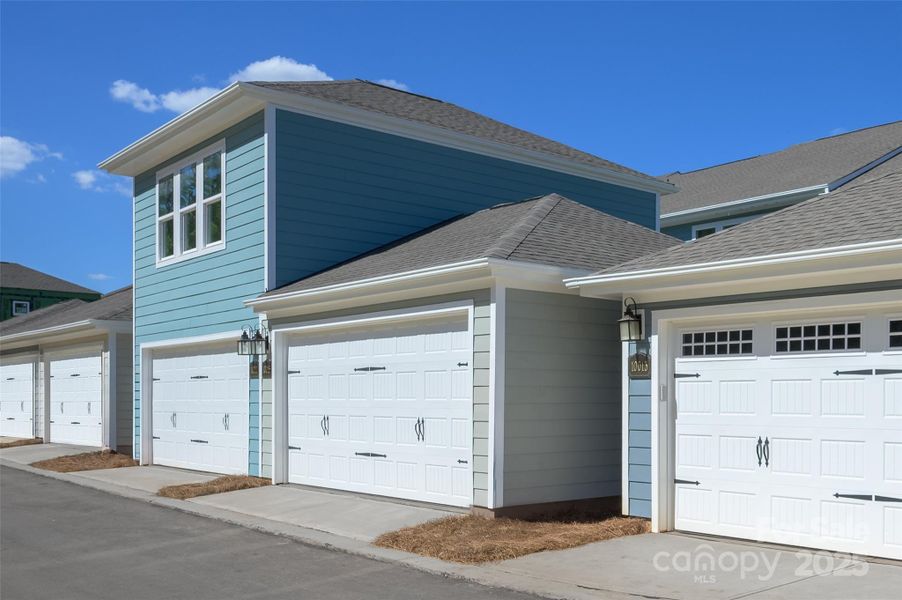 Exterior details and patio area of a home in North Creek Village, Huntersville (Image 4).
