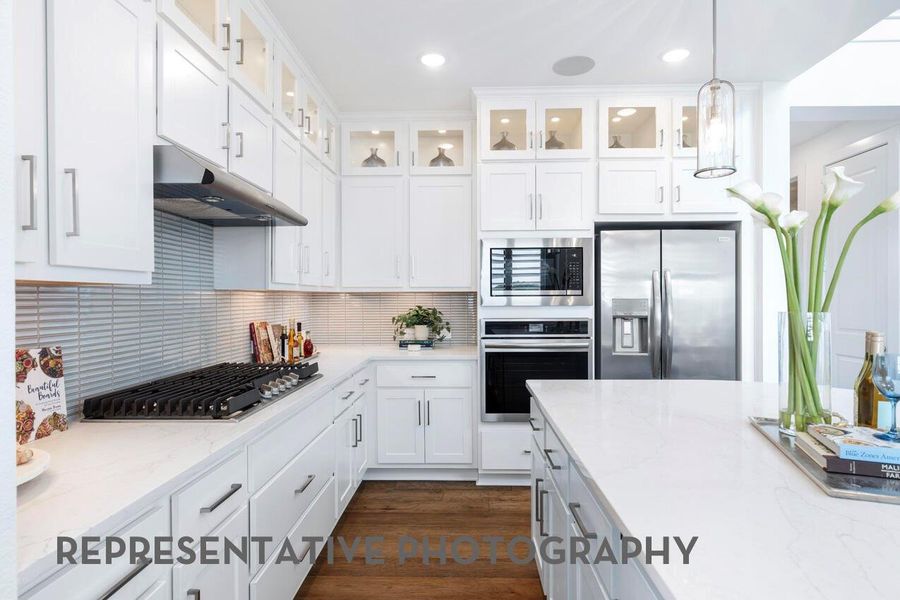 Furnished interior view inside a new home in Pomona, Manvel (Image 9).