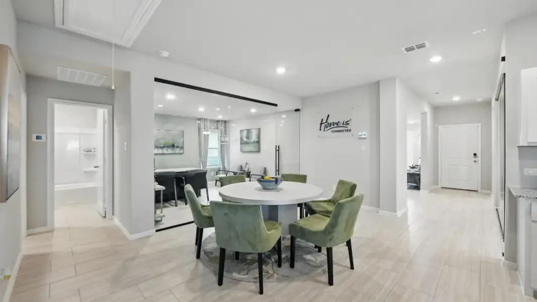 Furnished interior view inside a new home in Valley Brook, Fort Worth (Image 11).