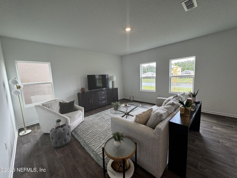 Furnished interior view inside a new home in The Arbors, Jacksonville (Image 20). Furnished interior view inside a new home in The Arbors, Jacksonville (Image 20).