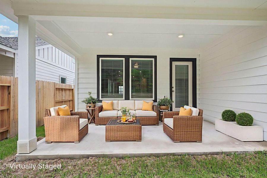 Furnished interior view inside a new home in , New Caney (Image 6).