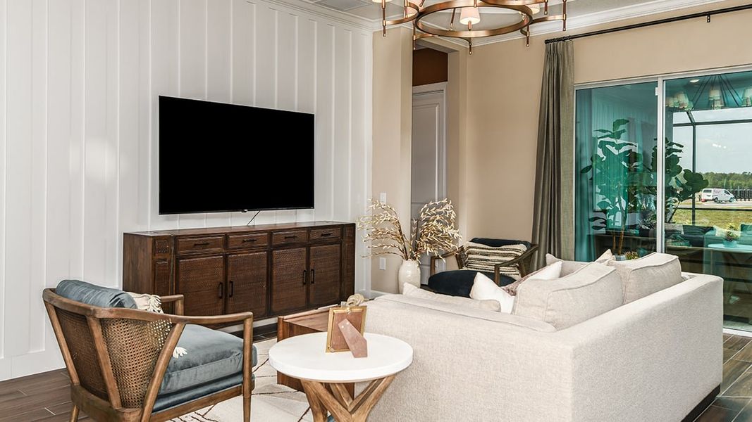 Representative furnished interior of a home built from the Lazio by Taylor Morrison in Esplanade at Westview, Kissimmee (Image 11).