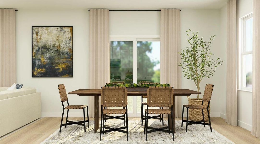 Furnished interior view inside a new home in Lindera Preserve at Cane Bay Plantation: Sabal Collection, Summerville (Image 13).