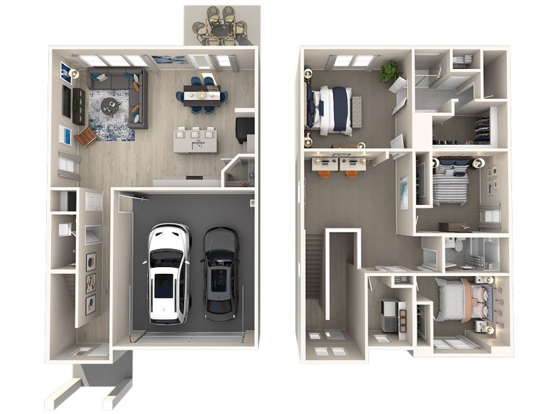 2D floor plan layout for the The Lassen by Meritage Homes in Southridge - Spring Series, McKinney, TX (Image 5). 2D floor plan layout for the The Lassen by Meritage Homes in Southridge - Spring Series, McKinney, TX (Image 5).